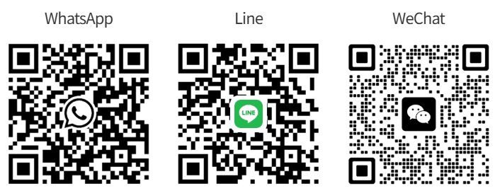 WhatsApp, Line, WeChat 메신저 QR 코드